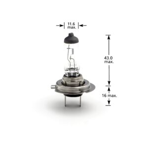 Bec halogen H7 55W, +30% intensitate - CARGUARD