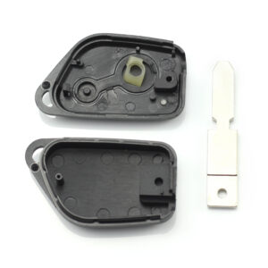 Citroen / Peugeot - Carcasa cheie cu 2 butoane, lama 4 "piste"