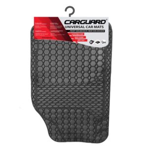 Covorașe auto universale ajustabile Carguard – 68 x 44 cm / 44 x 34 cm PVC – negru