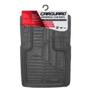 Covorașe auto universale ajustabile groase și aderente Carguard – 72 x 47 cm / 71 x 43,5 cm PVC – negru
