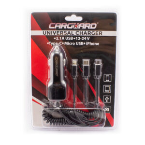 Încărcător universal cu încărcare rapidă Type-C - Micro-USB, iPhone - CARGUARD