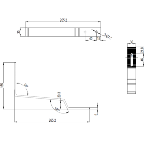 Suport "SLIM"  pentru montaj panou fotovoltaic pe acoperiș cu țiglă "Z"